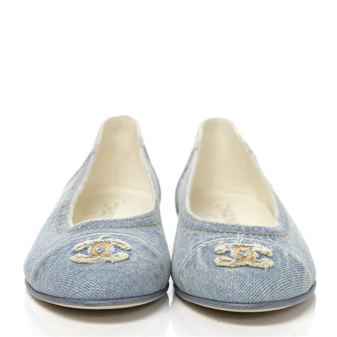 chanel denim flats|where to buy chanel flats.